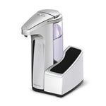 13 fl.oz. sensor pump with caddy - brushed nickel - 3/4 main view