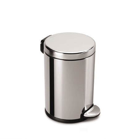 4.5L mini round steel step trash can**